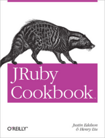 Couverture du livre « JRuby cookbook » de Justin Edelson aux éditions O'reilly Media