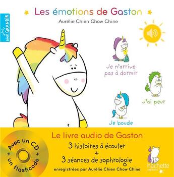 Couverture du livre « Le livre audio de gaston » de Aurelie Chien Chow Chine aux éditions Hachette Enfants