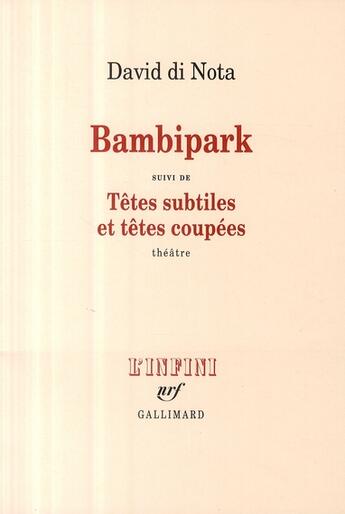 Couverture du livre « Bambipark » de David Di Nota aux éditions Gallimard