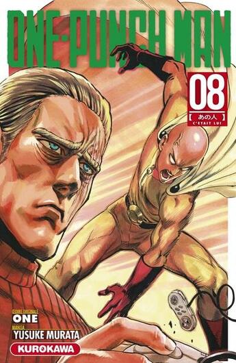 Couverture du livre « One-Punch Man Tome 8 : c'était lui » de Yusuke Murata et One aux éditions Kurokawa