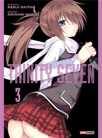 Couverture du livre « Trinity Seven Tome 3 » de Kenji Saito et Akinari Nao aux éditions Panini