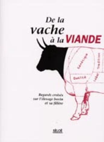 Couverture du livre « De la vache à la viande » de Marie Percot aux éditions Siloe