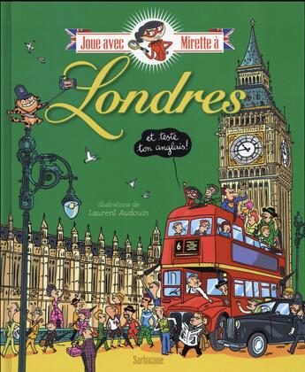 Couverture du livre « Joue avec mirette à Londres » de Laurent Audouin aux éditions Sarbacane