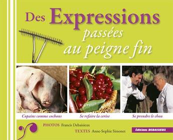 Couverture du livre « Des expressions passées au peigne fin » de Simonet et Debaisieux aux éditions Debaisieux