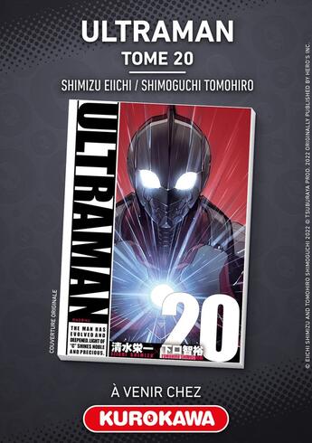 Couverture du livre « Ultraman - Tome 20 » de Eiichi Shimizu et Tomohiro Shimoguchi aux éditions Kurokawa