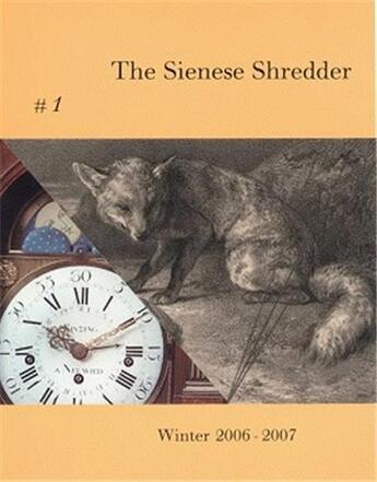 Couverture du livre « Sienese shredder issue 1 » de Brown Brice aux éditions Dap Artbook