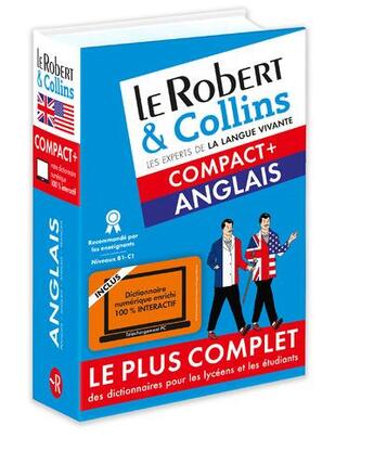 Couverture du livre « LE ROBERT & COLLINS COMPACT+ ; dictionnaire anglais » de  aux éditions Le Robert