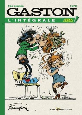 Couverture du livre « Gaston - version originale : Intégrale vol.12 : 1972 » de Andre Franquin aux éditions Marsu Productions