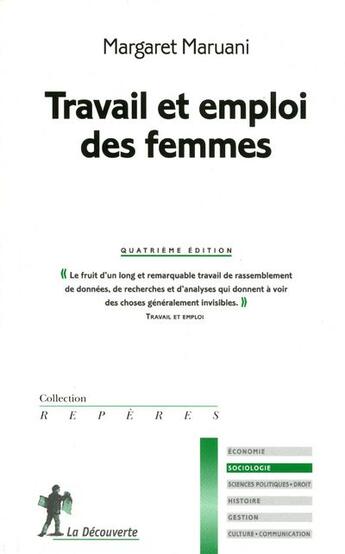 Couverture du livre « Travail et emploi des femmes (4e édition) » de Margaret Maruani aux éditions La Decouverte