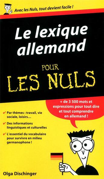 Couverture du livre « Le lexique allemand pour les nuls » de Anne-Claire Brabant aux éditions First