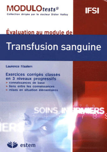Couverture du livre « Évaluation au module de transfusion sanguine » de Jinq-Maalem L aux éditions Vuibert