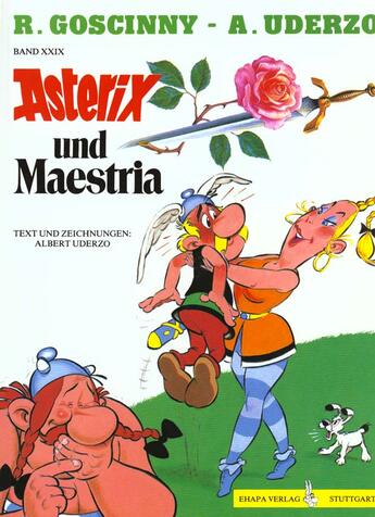 Couverture du livre « Asterix T.29 ; Asterix und maestria » de Rene Goscinny et Albert Uderzo aux éditions Albert Rene