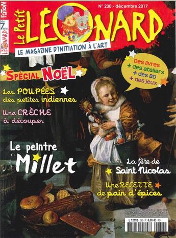 Couverture du livre « Le petit leonard n 230 j.f. millet- decembre 2017 » de  aux éditions Le Petit Leonard