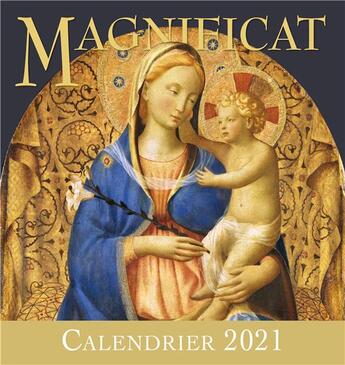 Couverture du livre « Calendrier d art 2021 » de  aux éditions Magnificat