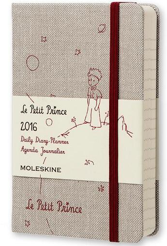 Couverture du livre « Agenda Petit Prince journalier 2016 poche couverture rigide » de  aux éditions Moleskine