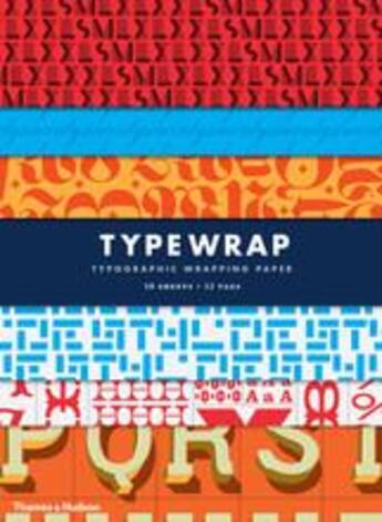 Couverture du livre « Type wrap: gift wrapping paper /anglais » de Rick Landers aux éditions Thames & Hudson