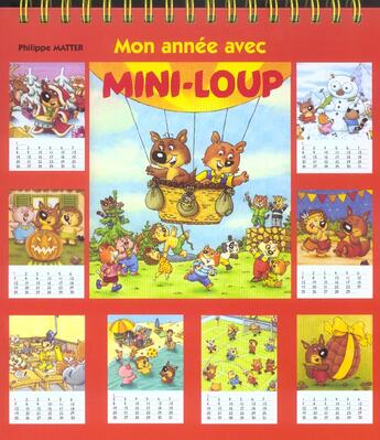 Couverture du livre « Mon Annee Avec Mini-Loup » de Philippe Matter aux éditions Hachette Jeunesse