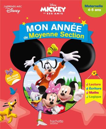 Couverture du livre « Mickey - mon annee de moyenne section (4-5 ans) » de Collectif Disney aux éditions Hachette Education