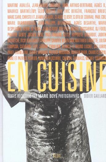 Couverture du livre « En cuisine » de Boye/Collectif aux éditions Seuil