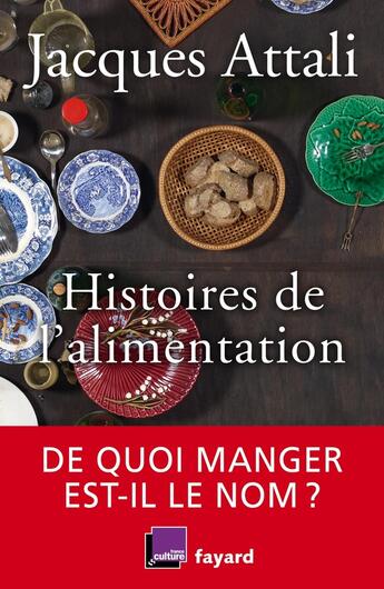 Couverture du livre « Histoires de l'alimentation ; de quoi manger est-il le nom ? » de Jacques Attali aux éditions Fayard