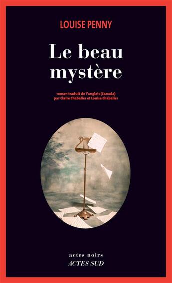 Couverture du livre « Le beau mystère » de Louise Penny aux éditions Actes Sud