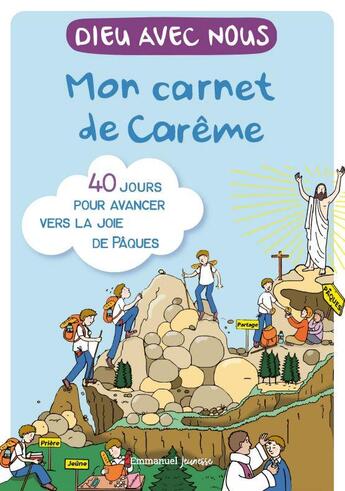 Couverture du livre « Dieu avec nous : mon carnet de Carême ; 40 jours pour avancer vers la joie de pâques » de Anne De Thieulloy aux éditions Emmanuel