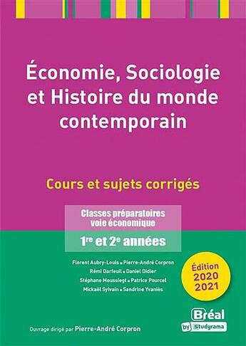 Couverture du livre « Économie, sociologie et histoire du monde contemporain » de  aux éditions Breal