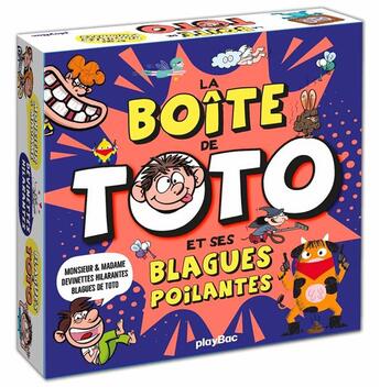 Couverture du livre « La boîte quiz de Toto et ses blagues poilantes » de  aux éditions Play Bac