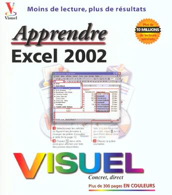Couverture du livre « Apprendre Excel 2002 » de Marangraphics aux éditions First Interactive