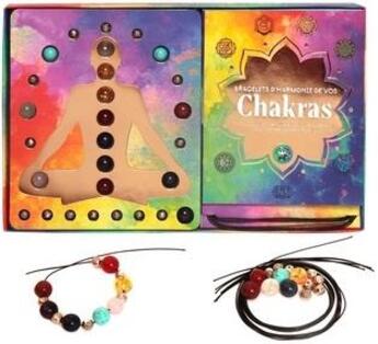 Couverture du livre « Coffret bracelets d'harmonie de vos chakras » de Helvise Gallet aux éditions Le Lotus Et L'elephant