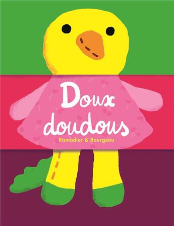 Couverture du livre « Doux-doudous » de Bourgeau Vincent / R aux éditions Ecole Des Loisirs