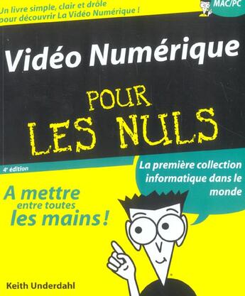 Couverture du livre « La Video Numerique » de Martin Doucette aux éditions First Interactive