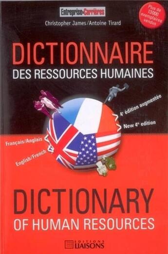 Couverture du livre « Dictionnaire des ressources humaines ; dictionary of human resources » de Christopher James et Antoine Tirard aux éditions Entreprise Et Carrieres