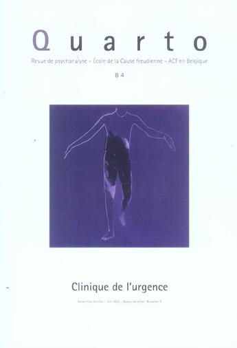 Couverture du livre « REVUE QUARTO T.84 » de  aux éditions Agalma