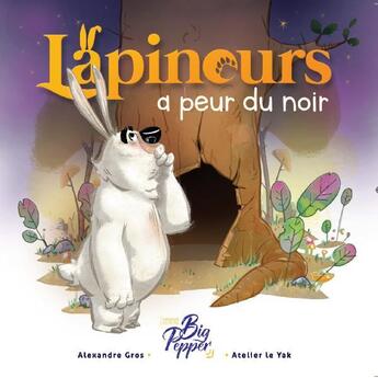 Couverture du livre « Lapinours a peur du noir » de Romain Virly et Alexanrde Gros et Marine Barre aux éditions Big Pepper