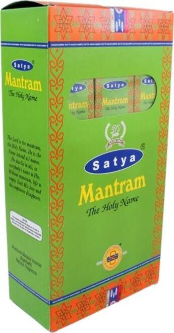 Couverture du livre « Encens satya mantram ; 15 grs ; lot de 12 boites » de  aux éditions Dg-exodif