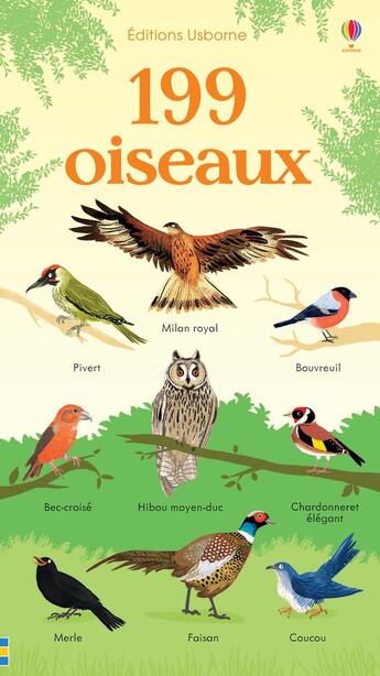 Couverture du livre « 199 oiseaux en images » de Hannah Watson aux éditions Usborne