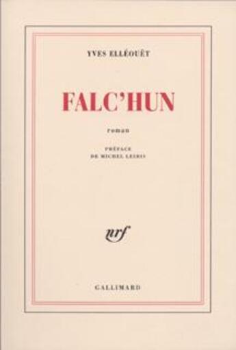 Couverture du livre « Falc'hun » de Yves Elleouet aux éditions Gallimard