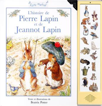 Couverture du livre « L'histoire de pierre lapin et jeannot lapin (livre musical) » de Beatrix Potter aux éditions Gallimard-jeunesse