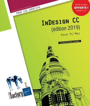 Couverture du livre « Indesign cc (edition 2019) - pour pc/mac » de Christophe Aubry aux éditions Eni