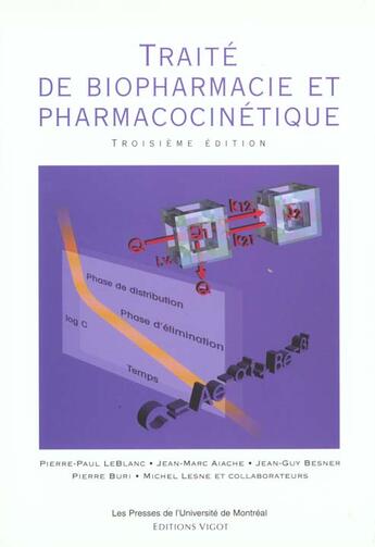 Couverture du livre « Traite De Biopharmacie Et De Pharmacocinetique » de J-M Aiache et Leblanc aux éditions Vigot