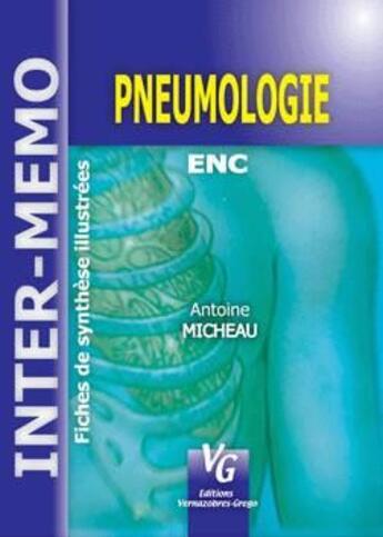 Couverture du livre « Pneumologie » de Antoine Micheau aux éditions Vernazobres Grego