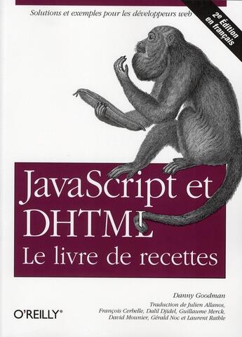 Couverture du livre « Javascript et DHTML ; le livre de recettes » de Goodman aux éditions O Reilly France