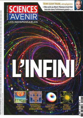 Couverture du livre « Sciences et avenir hs n 202 l'infini - juillet/aout/septembre 2020 » de  aux éditions Hs Sciences & Avenir