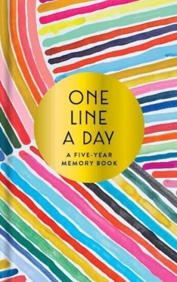 Couverture du livre « RAINBOW ONE LINE A DAY - A FIVE-YEAR MEMORY BOOK » de  aux éditions Chronicle Books