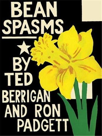 Couverture du livre « Bean spasms » de Ted Berrigan aux éditions Dap Artbook