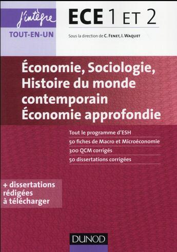 Couverture du livre « Économie, sociologie, histoire des sociétés contemporaines ; économie approfondie » de Fenet+Waquet Et Al aux éditions Dunod