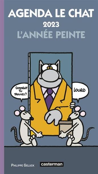 Couverture du livre « Le chat : l'année peinte : agenda (édition 2023) » de Philippe Geluck aux éditions Casterman