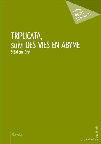 Couverture du livre « Triplicata ; vies en abyme » de Stéphane Bret aux éditions Mon Petit Editeur