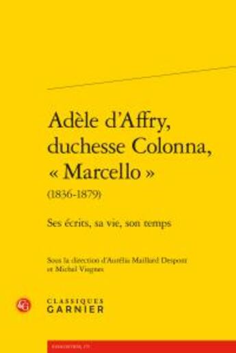 Couverture du livre « Adèle d'Affry, duchesse colonna, 